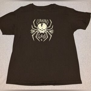 Lurking Class Zumiez Spider Cracked Skull with Fangs Black Unisex Shirt